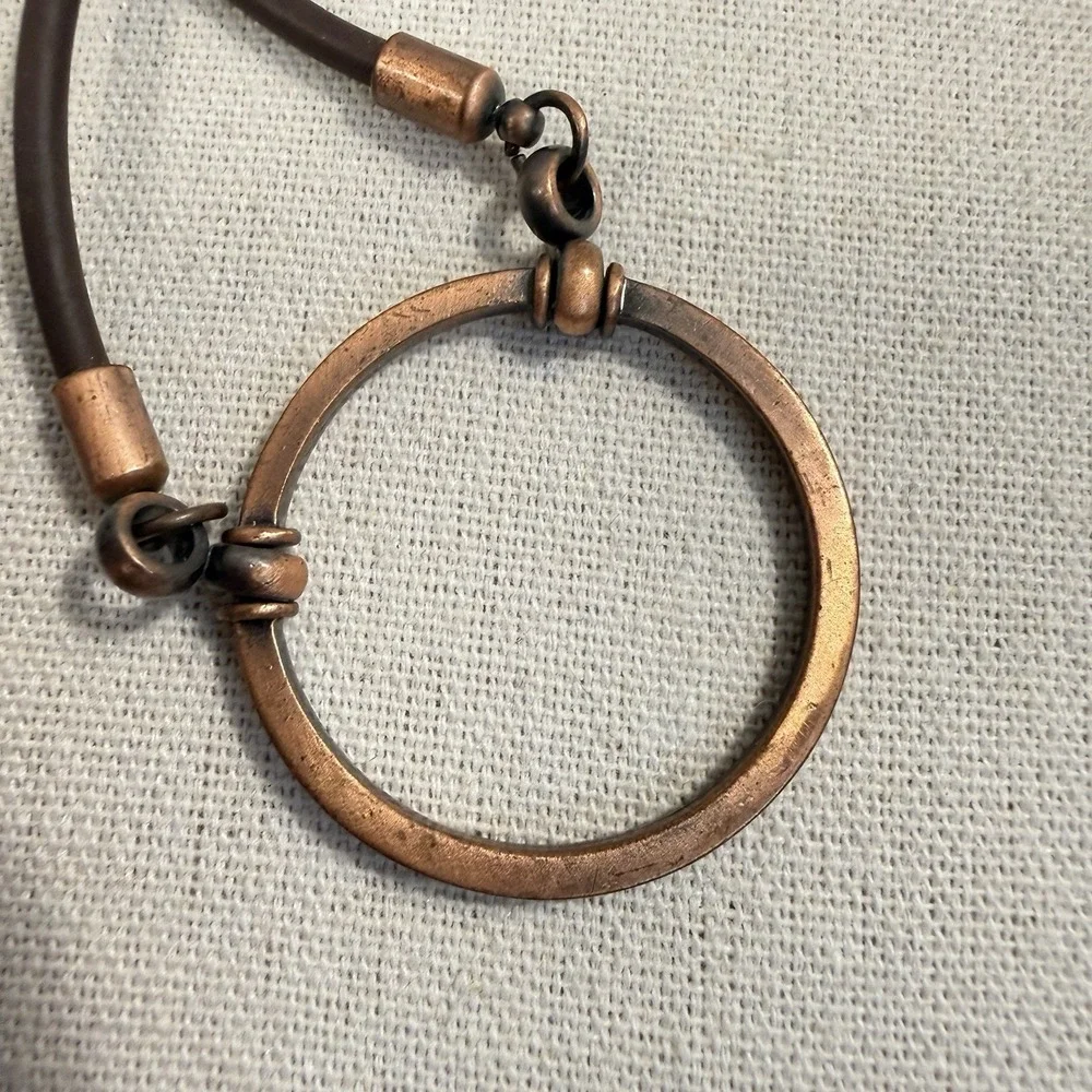 LA LOOP Eyeglass Sportloop Durable Stretchy Brown Copper Necklace Holder